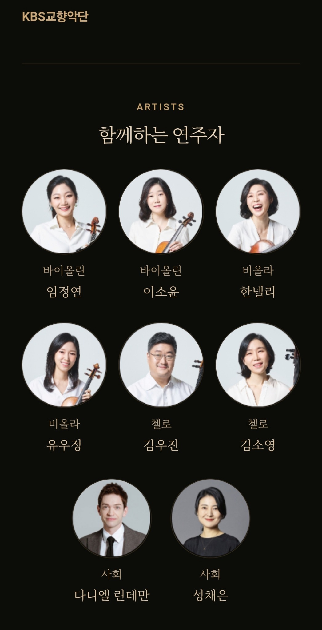 ARTISTS · 출연진